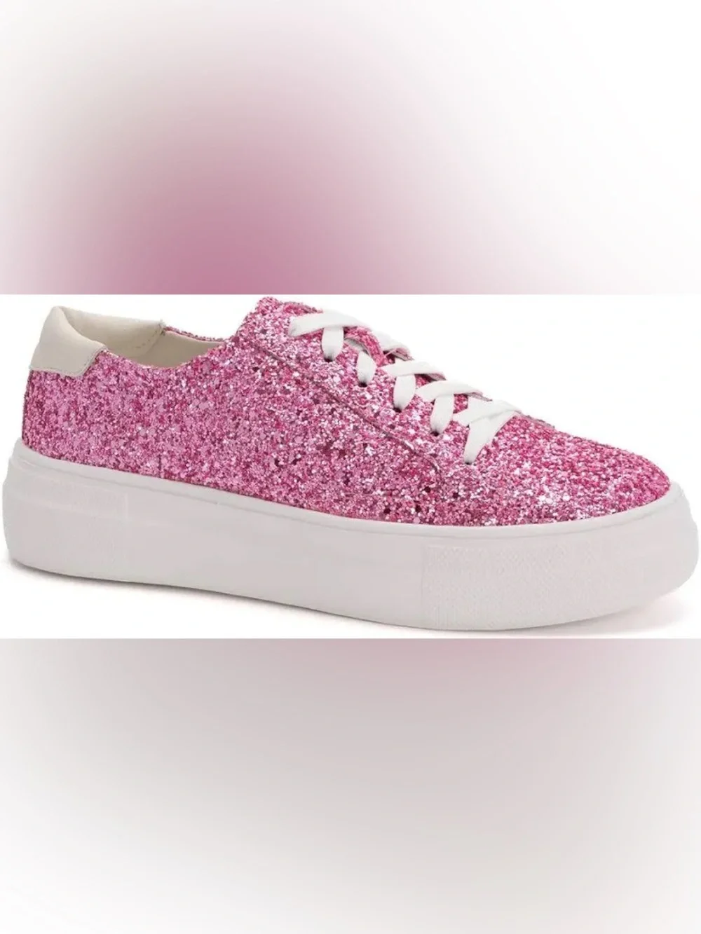Hey Girl by Corkys Glaring Pink Glitter Sneakers - Picture 9 of 9